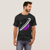 LHBT Aseksualiteit Vlag Pride Saturn Gelijkheid Qu T-shirt (Voorkant volledig)