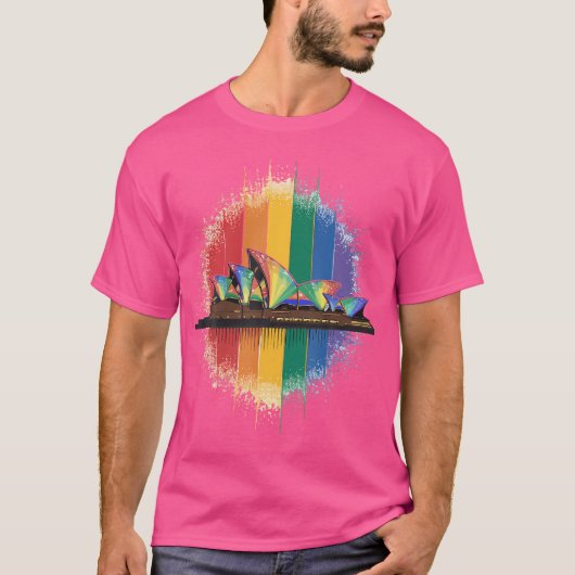 LHBT Australië Sydney Opera T-shirt (Voorkant)