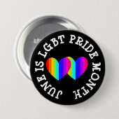 LHBT-bewustwordingsmaand is juni Ronde Button 7,6 Cm (Voorkant /achterkant)