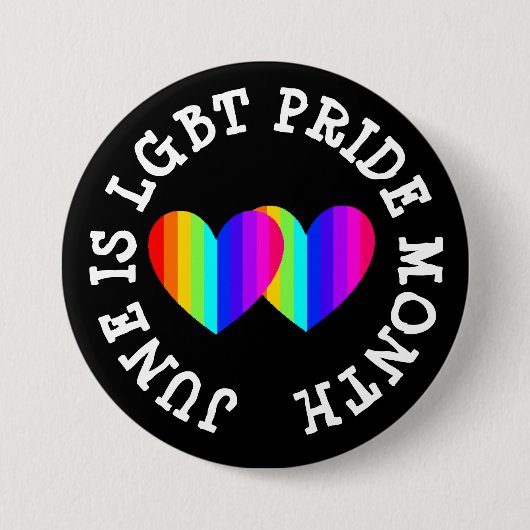 LHBT-bewustwordingsmaand is juni Ronde Button 7,6 Cm (Voorkant)