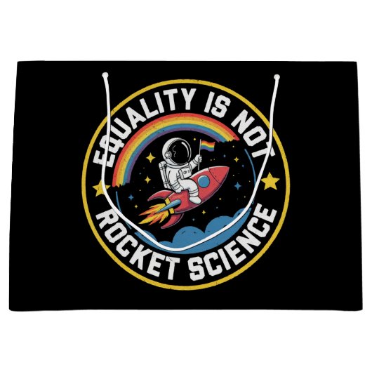 LHBT-gelijkheid niet Rocket Science Pride Ally Groot Cadeauzakje (Voorkant)