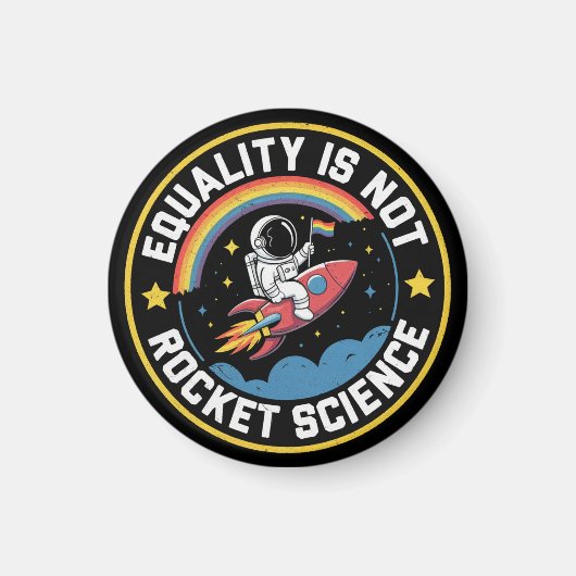 LHBT-gelijkheid niet Rocket Science Pride Ally Magneet (Voorkant)