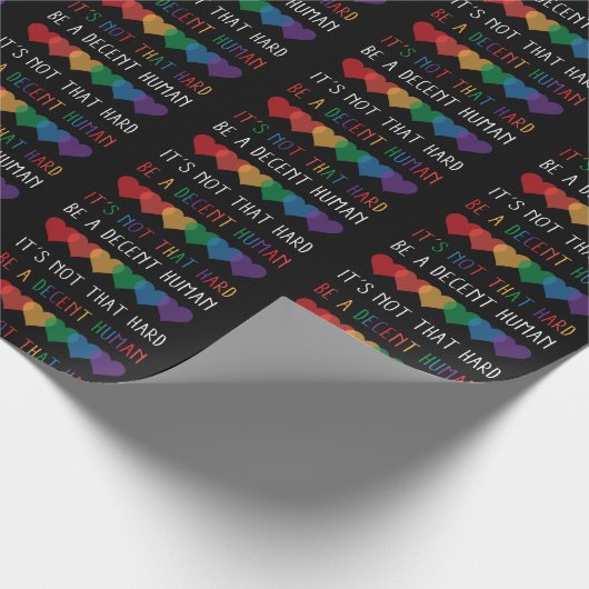 LHBT-hartretro een fatsoenlijk mens zijn, dat is h Cadeaupapier (Hoek)