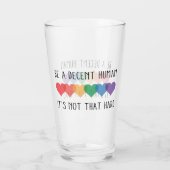 LHBT-hartretro een fatsoenlijk mens zijn, dat is h Glas (Achterkant)