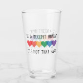 LHBT-hartretro een fatsoenlijk mens zijn, dat is h Glas (Voorkant)