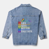LHBT-leven - Gets - Beter - Samen Hartslag Rai Denim Jacket (Achterkant)