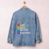 LHBT-leven - Gets - Beter - Samen Hartslag Rai Denim Jacket (Hangar)