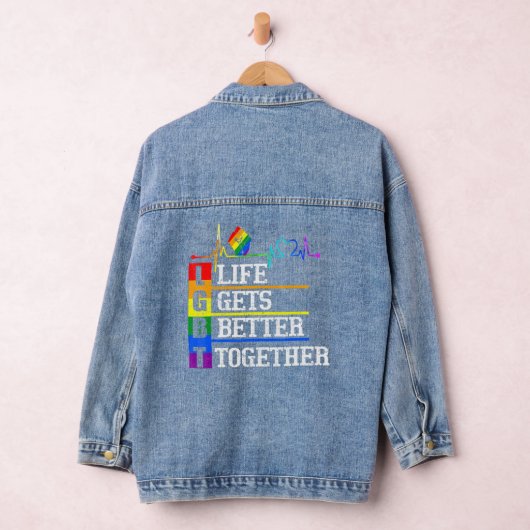 LHBT-leven - Gets - Beter - Samen Hartslag Rai Denim Jacket (Hangar)