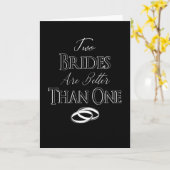 LHBT LHBTQ Bruid Huwelijk Lesbisch Homo Kaart (Gele Bloem)