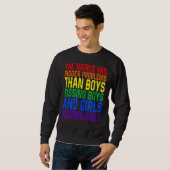 LHBT Pride Maand De wereld heeft grotere problemen Trui (Voorkant volledig)