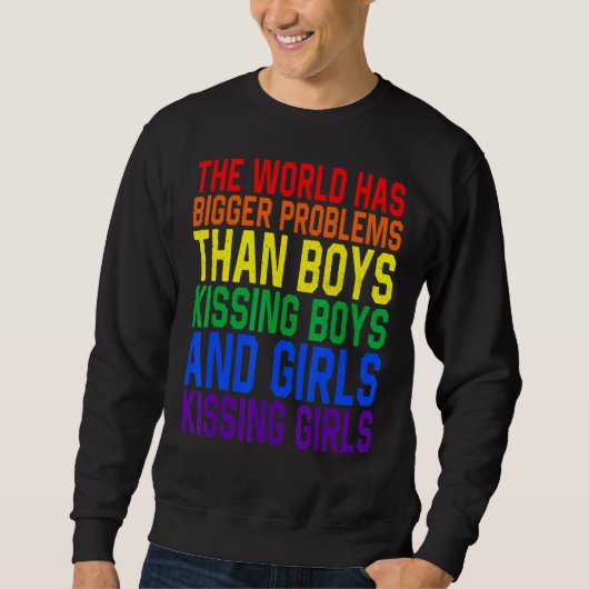 LHBT Pride Maand De wereld heeft grotere problemen Trui (Voorkant)