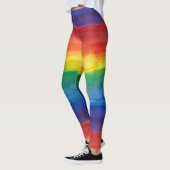 LHBT Pride Waterverf Rainbow Pattern Leggings (Links)