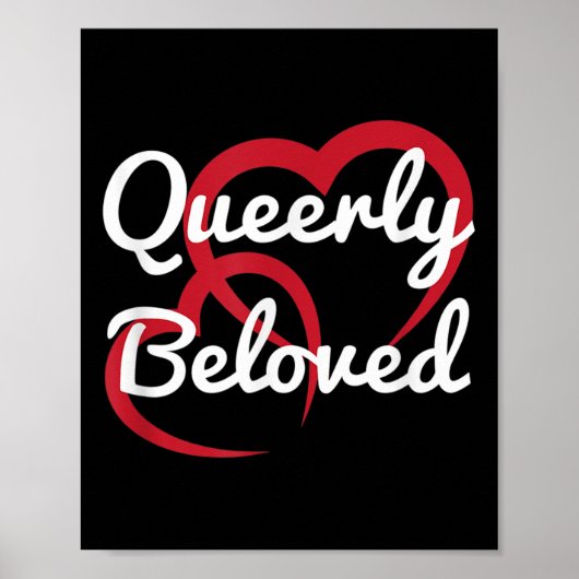 LHBT Pride Wedding Queerly Beloved Verloving Brid Poster (Voorkant)