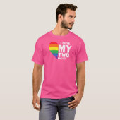 LHBT Queer Pride sociale beweging Love My Two Uncl T-shirt (Voorkant volledig)