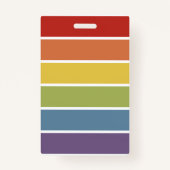 LHBT Rainbow Muted Kleur Gepersonaliseerd Badge (Achterkant)