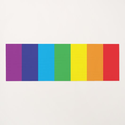 LHBT Rainbow Stripes LHBT Yogamat (Achterkant (horizontaal))