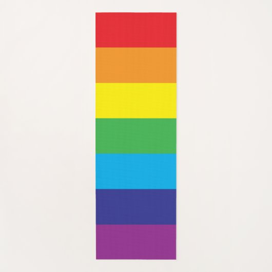 LHBT Rainbow Stripes LHBT Yogamat (Voorkant)