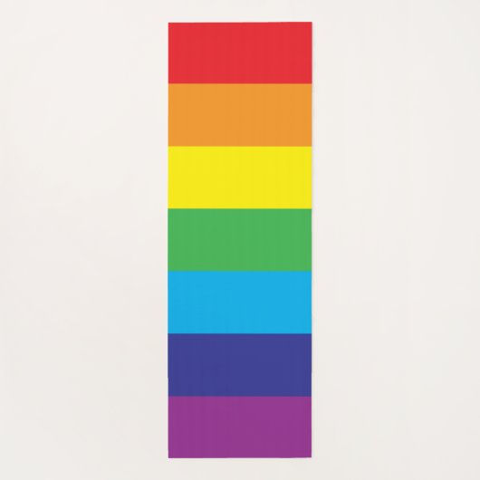 LHBT Rainbow Stripes LHBT Yogamat (Achterkant)