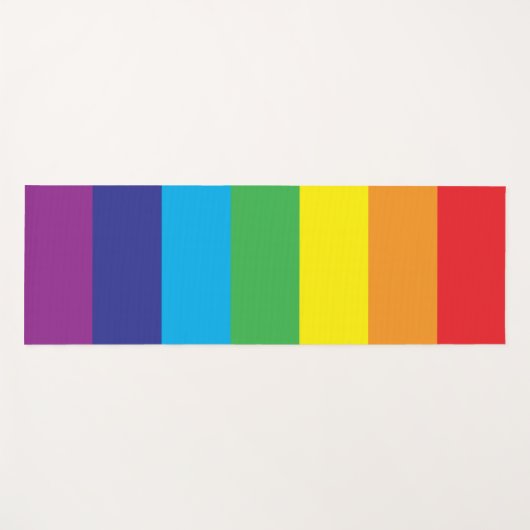 LHBT Rainbow Stripes LHBT Yogamat (Voorkant (horizontaal))