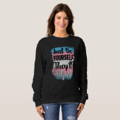 LHBT Trans Be Yourself Ze passen transgender PR aa Trui (Voorkant volledig)