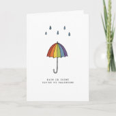 LHBT | Valentijnsdag | Paraplu | hoogmoed | Feestdagen Kaart (Voorkant)