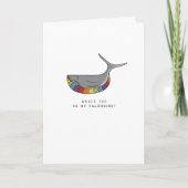 LHBT | Valentijnsdag | Whale | hoogmoed | Feestdagen Kaart (Voorkant)