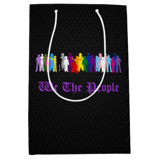 LHBT Wij De Mensen Ontwerp Medium Cadeauzakje (Voorkant)