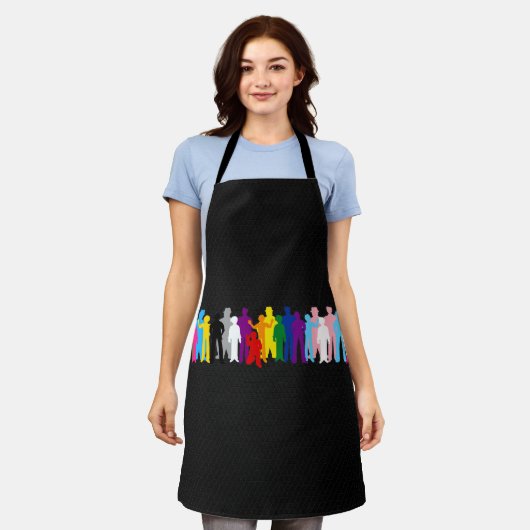 LHBT Wij De Mensen Ontwerp Schort (Gedragen)