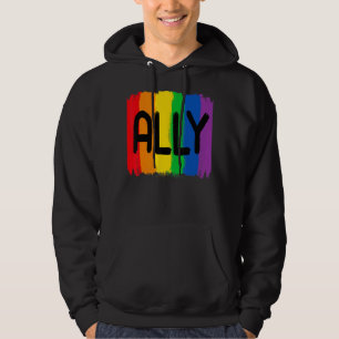 LHBTQ Ally LHBT Lesbisch Gay Biseksueel Pride Maan Hoodie