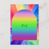 LHBTQ Biseksueel Huwelijk Informatiekaartje (Achterkant)