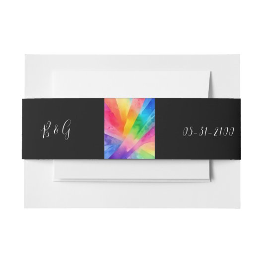 LHBTQ Biseksueel Huwelijk Uitnodigingen Wikkel (Voorkant Voorbeeld)