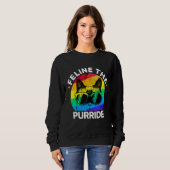 LHBTQ Gay Pride Kat Feline De Purride Trui (Voorkant volledig)
