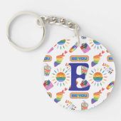 LHBTQ gepersonaliseerde trots Sleutelhanger (Voorkant)