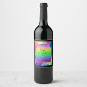 LHBTQ Mensenrechten Bruiloft Wijn Etiket (Voorkant)