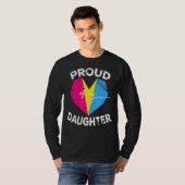 LHBTQ Pansexual Pride vlag trots op mijn LHBT Pan  T-shirt (Voorkant volledig)