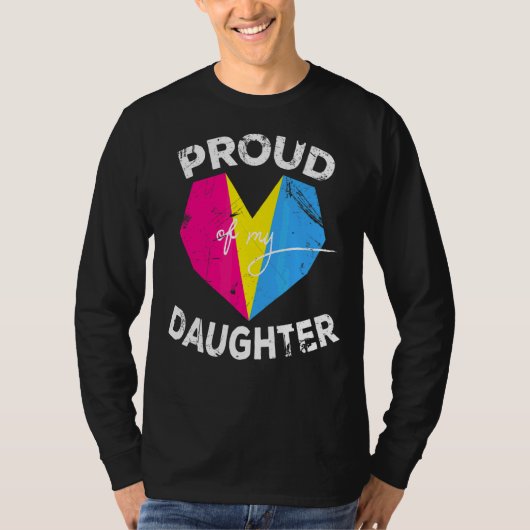LHBTQ Pansexual Pride vlag trots op mijn LHBT Pan  T-shirt (Voorkant)