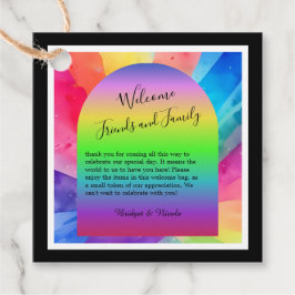 LHBTQ Pride bruiloft Bedankjes Labels