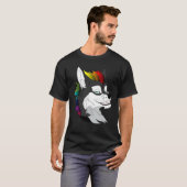 LHBTQ Pride Hond Furry Fandom Fursuiting Cosplay T-shirt (Voorkant volledig)