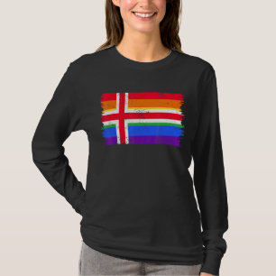 LHBTQ Regenboogvlag van IJsland Gay Pride T-shirt