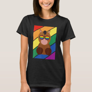 LHBTQ Vlag Gay Pride Maand Regenboog Paard met LHB T-shirt