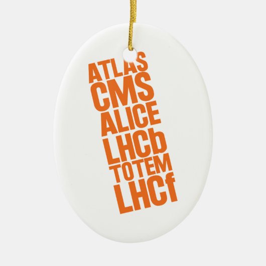 LHC-detectoren Keramisch Ornament (Voorkant)