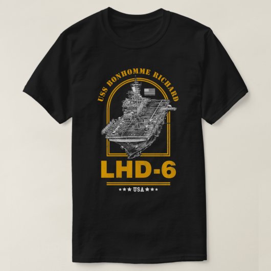 LHD6 USS Bonhomme Richard T-shirt (Design voorkant)