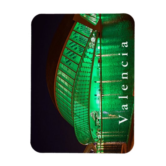 L'Hemisfèric in de avond. Magneet (Verticaal)