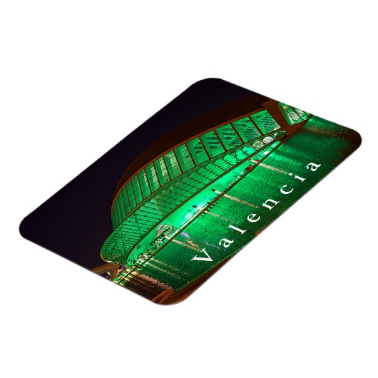 L'Hemisfèric in de avond. Magneet (Linkerzijde)