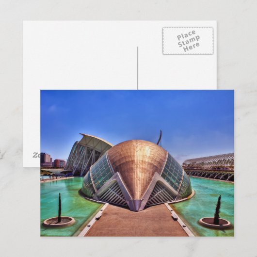 L'Hemisfèric, Valencia, España Briefkaart (Voorkant / Achterkant)