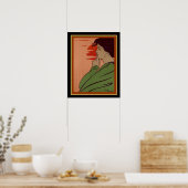 L'Heure du Silence Art Deco Print door Henri Meuni (Keuken)