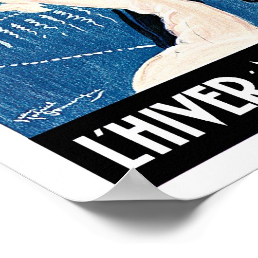 L'Hiver a Monte Carlo Poster (Hoek)