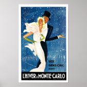 L'Hiver a Monte Carlo Poster (Voorkant)