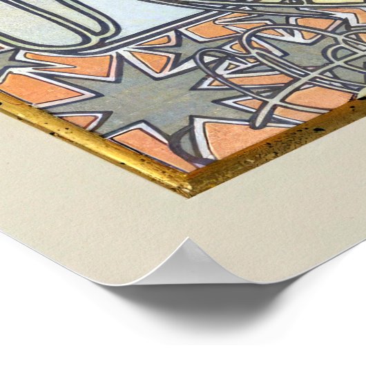 L'Hiver Season Art Nouveau Alphonse Mucha Poster (Hoek)