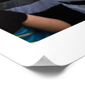 L'Homme au Chapeau Blanc Poster (Hoek)